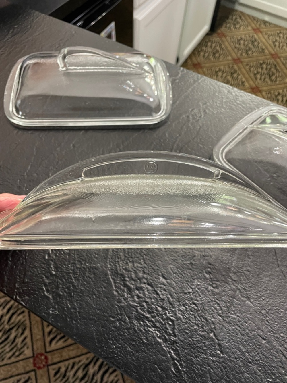 Westinghouse Clear Glass Dish Tops - Set of 3 Fin Style - Picture 2 of 6